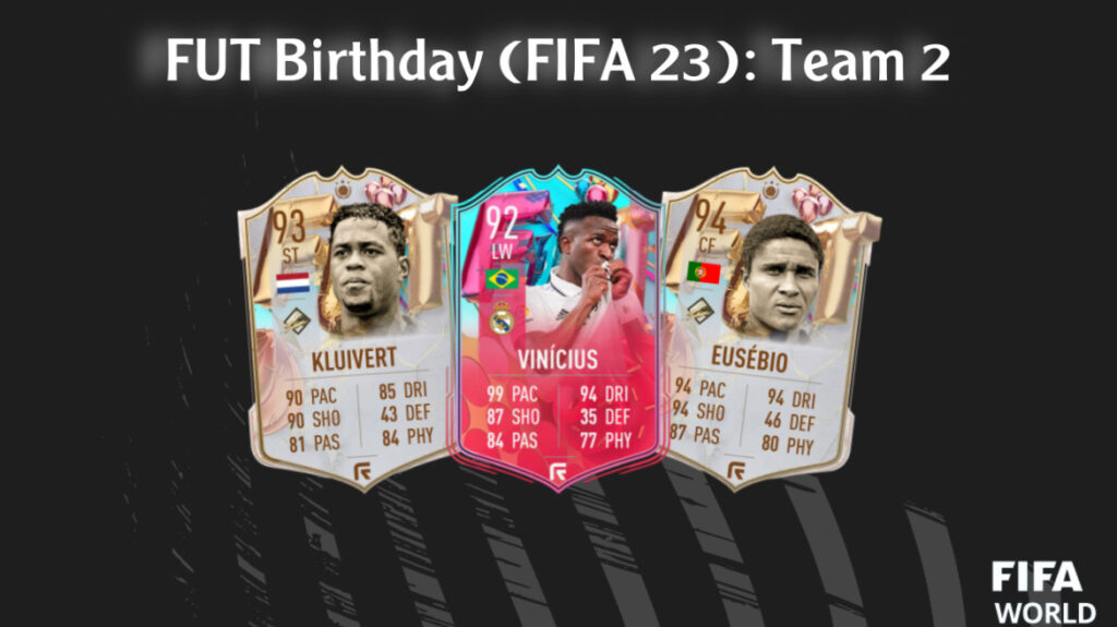 FUT Birthday Team 2 Kluivert Vinicius and Eusebio