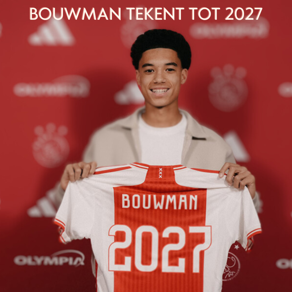 Aaron Bouwman tekent bij Ajax tot 2027